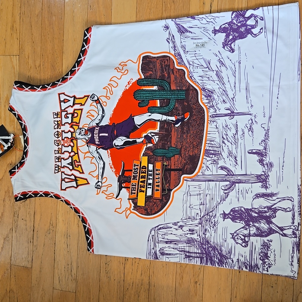 BRAND X Devin Booker #1 Phoenix Suns Jersey Size 3XL NBA - Picture 8 of 10